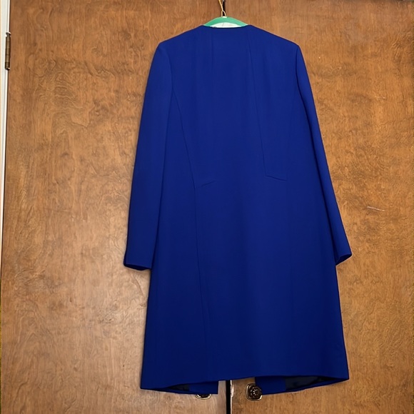 Lafayette 148 New York Cobalt Blue Open Women’s Coat - Picture 2 of 6